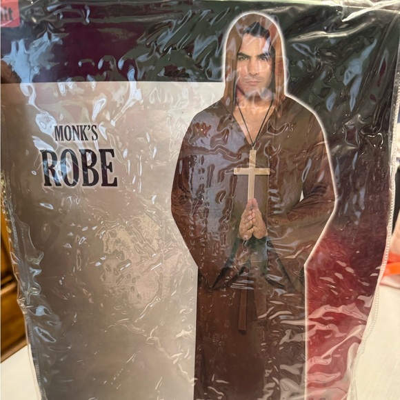 Adult Brown Preowned Monk's Robe Costume - Picture 1 of 12